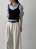 [Wrinkle Free] Pocket Stripe Loose Fit Shirt
