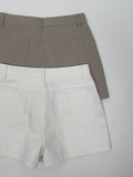 Slub Cotton Shorts