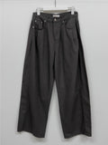 744 Tencel pleated wide pants