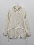 Shirring Frill Loose Fit Shirt