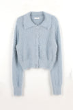 Michelle Crop Fur Cardigan