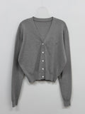 Rie Symbol V-Neck Cardigan