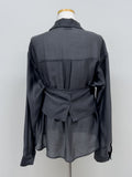 [Bustier SET] Artique Tencel Seethrough Blouse