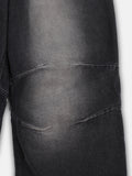 Deep Brush Biker Wide Denim