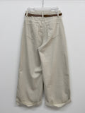 [Belt SET] Cabra Cotton Wide Pants