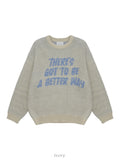 Soft Brush Lettering Round Knit