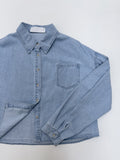 Breeze Denim Crop Shirt