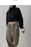 Poodle Fleece Crop Cardigan