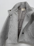 Hairy High Neck Double Short Coat