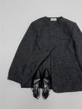 Vivi loose fit half tweed jacket