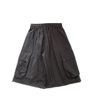 Nylon Big Cargo Bermuda Pants