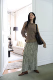 Pigment washing ribbed sleeveless