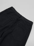 Basic Cotton Semi-Wide Pants