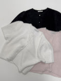 Pearl Puff Half Cardigan