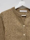 Cash Cable V-neck Knit