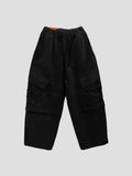 Peach Cotton Diagonal Cargo Balloon Pants