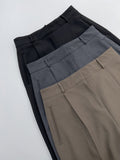 Olsen Rip Pocket One-Tuck Wide Slacks