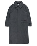 WOOL HIGHNECK LONG COAT