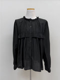 Frill Round Blouse