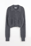 Michelle Crop Fur Cardigan