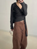 414 Rivet Cotton Wide Pants