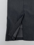Belly Pin Tuck H-line Long Skirt