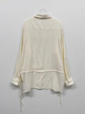 Shirring Frill Loose Fit Shirt