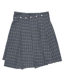CHECK EYELET SKIRT