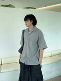 RN Open Collar Pocket Half Shirt