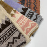 Nordic Color Matching Hair Long Muffler