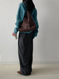 [FW/Brushed Fabric] Arch Two-Tuck Wide Slacks