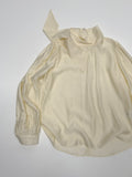 Charming Tie Puff Blouse