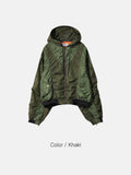 [2oz] Crop Shirring Hood MA-1