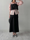 Newpopo Strap Long Skirt