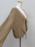 Alpaca Strap Cuffs Cardigan