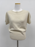 Delu Round Half Knit