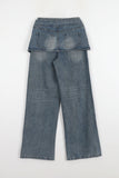 Rami Layered Skirt Denim