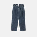 Unique Washed Two-Tuck Denim
