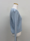Spen Symbol Ribbed Crop Cardigan