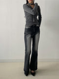 [Tie SET] Sheep V-neck Knit T-shirt