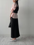 Newpopo Strap Long Skirt