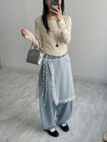 Sleeve See-through Long Sleeve T-shirt