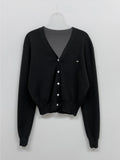 Rie Symbol V-Neck Cardigan