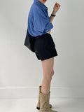 Basic short wide pants