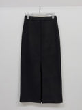 Shear Wool H-line Long Skirt