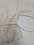 Julie Frill Round Neck Blouse