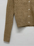 Cash Cable V-neck Knit