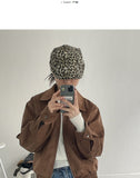 Curved suede short blouson