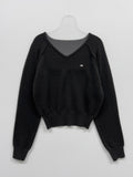 Symbol Raglan V-Neck Knit