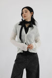 Shirring tie short sleeve shirt